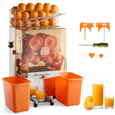 VEVOR Macchina Spremiagrumi Semiautomatico Uso Commerciale 120 W per Agrumi, Spremiagrumi Elettrico 650x420x780 mm Estrattore di Limoni Agrumi Melograni Diametro tra 55–80 mm, Secchio Raccolta Bucce VEVOR Macchina Spremiagrumi Semiautomatico Uso Commerciale 120 W per Agrumi, Spremiagrumi Elettrico 650x420x780 mm Estrattore di Limoni Agrumi Melograni Diametro tra 55–80 mm, Secchio Raccolta Bucce