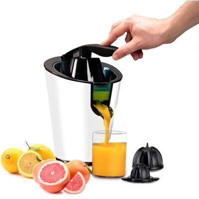 Avilia Spremiagrumi Elettrico con Leva 650W, Sistema Salva Goccia, Due Coni Rimovibili Spremi Arance Automatico per Agrumi Grandi e Piccoli - Spremiagrumi Elettrico Avilia Spremiagrumi Elettrico con Leva 650W, Sistema Salva Goccia, Due Coni Rimovibili Spremi Arance Automatico per Agrumi Grandi e Piccoli - Spremiagrumi Elettrico