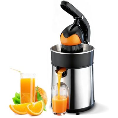 Romon Spremiagrumi Elettrico, 85W Spremi Limone Frutta Verdura Elettrici Machine, Citrus Juicer 2 Coni Dimensioni, Acciaio Inox Elettrodomestici Cucina Antigoccia Senza BPA per Arance Limoni Pompelmi Romon Spremiagrumi Elettrico, 85W Spremi Limone Frutta Verdura Elettrici Machine, Citrus Juicer 2 Coni Dimensioni, Acciaio Inox Elettrodomestici Cucina Antigoccia Senza BPA per Arance Limoni Pompelmi