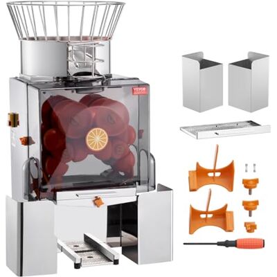 VEVOR Spremiagrumi Elettrico Commerciale 120 W, Estrattore di Succo Alimentazione Automatica con Filtro Estraibile 46x52x90cm in Acciaio Inox per Pompelmo Arancia da Ristorante Caffetteria Bar Feste VEVOR Spremiagrumi Elettrico Commerciale 120 W, Estrattore di Succo Alimentazione Automatica con Filtro Estraibile 46x52x90cm in Acciaio Inox per Pompelmo Arancia da Ristorante Caffetteria Bar Feste