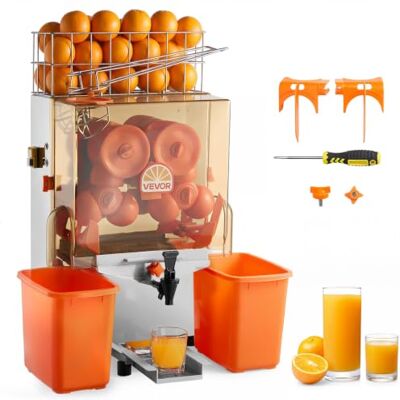 VEVOR Macchina Spremiagrumi Semiautomatico con Rubinetto 120 W per Agrumi, Spremiagrumi Elettrico 520x430x780 mm Estrattore di Limoni Agrumi Melograni Diametro tra 55–80 mm, Secchio Raccolta Bucce VEVOR Macchina Spremiagrumi Semiautomatico con Rubinetto 120 W per Agrumi, Spremiagrumi Elettrico 520x430x780 mm Estrattore di Limoni Agrumi Melograni Diametro tra 55–80 mm, Secchio Raccolta Bucce