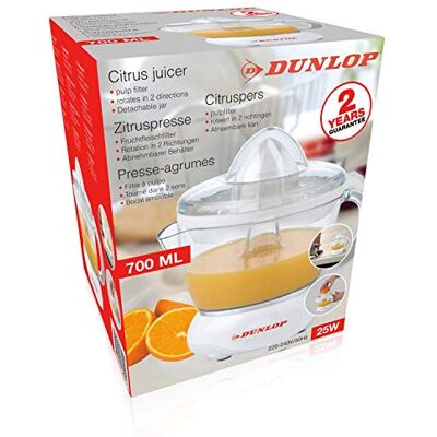 Dunlop Spremiagrumi, 25 W, 0.7 Litri, Plastica Dunlop Spremiagrumi, 25 W, 0.7 Litri, Plastica