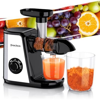 Muchen Estrattore Frutta e Verdura Estrazione a Freddo per Frutta e Verdura, Masticazione Efficiente Senza Filtri, Senza BPA, Include Due Tazze e Spazzola Pulente. Muchen Estrattore Frutta e Verdura Estrazione a Freddo per Frutta e Verdura, Masticazione Efficiente Senza Filtri, Senza BPA, Include Due Tazze e Spazzola Pulente.