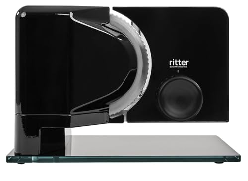 Ritter affettatrice universale sono 2, affettatrice universale elettrica con motore ECO, made in Germany, nero