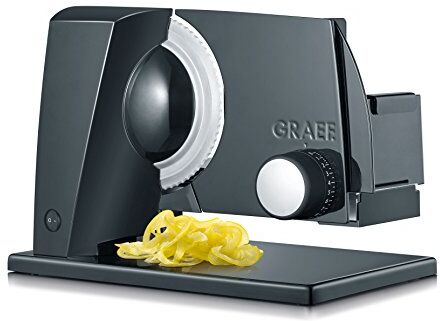 GRAEF. Graef SKS110 Affettatrice per pane, Alluminio, Nero, Interruttore di sicurezza, Lama estraibile