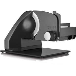 GRAEF. GRAEF Classic C95 Affettatrice elettrica in metallo, Made in Germany, inclinabile 30°, lama Ø170 mm inox, taglio 0–20 mm, 170W, affettapane, grigio ematite GRAEF. GRAEF Classic C95 Affettatrice elettrica in metallo, Made in Germany, inclinabile 30°, lama Ø170 mm inox, taglio 0–20 mm, 170W, affettapane, grigio ematite