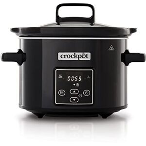 Crock-Pot Pentola per Cottura Lenta, Capienza 2.4 Litri, Adatta Fino a 2 Persone, Digitale, Programmabile, Nero, 2.4 Litri Crock-Pot Pentola per Cottura Lenta, Capienza 2.4 Litri, Adatta Fino a 2 Persone, Digitale, Programmabile, Nero, 2.4 Litri