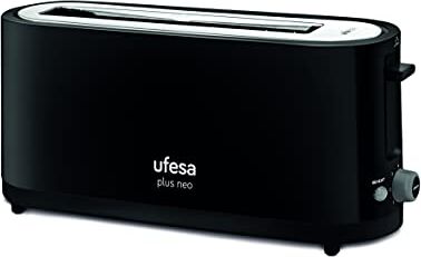 Ufesa TT7465 PLUS NEO Tostapane, 900 W, 7 Livelli di Tostatura, Funzione per Scongelare e Riscaldare