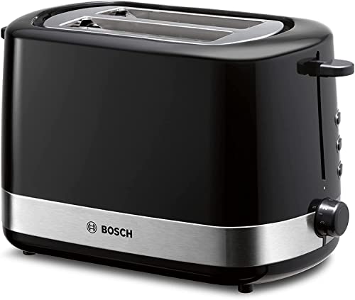 Bosch , Tostapane compatto, , con funzione scongelamento/riscaldamento, 800 W, colore: Nero