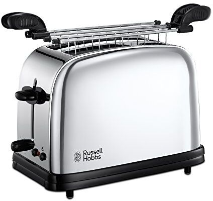 Russell Hobbs Tostapane all'italiana, Toast farciti, Acciaio Inox, 1200 W, Temperatura regolabile, Toast croccanti, Victory 2SL,