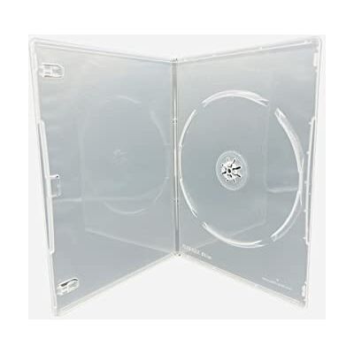 Dragon 100 x singolo trasparente slim 7 mm dorso DVD/CD/BLU RAY Dragon 100 x singolo trasparente slim 7 mm dorso DVD/CD/BLU RAY
