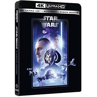 Buena Vista Star Wars 1 La Minaccia Fantasma Ultra-HD 4K (3 Blu-Ray) Buena Vista Star Wars 1 La Minaccia Fantasma Ultra-HD 4K (3 Blu-Ray)