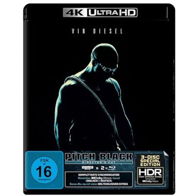 Turbine Pitch Black (Director's Cut) – 3-Disc-Special-Edition (4K Ultra HD) (+ Blu-ray) (+ Bonus-Blu-ray) Turbine Pitch Black (Director's Cut) – 3-Disc-Special-Edition (4K Ultra HD) (+ Blu-ray) (+ Bonus-Blu-ray)