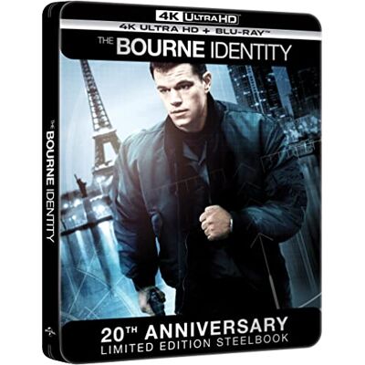 Universal BOURNE IDENTITY, 20th Ann. Steelbook (4K Ultra HD + Blu-Ray) Universal BOURNE IDENTITY, 20th Ann. Steelbook (4K Ultra HD + Blu-Ray)