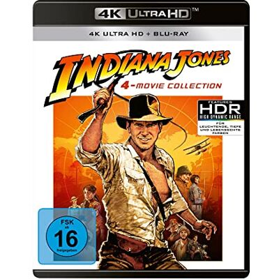 PARAMOUNT PICTURES Indiana Jones 1-4 (4x 4K Ultra-HD + 4x Blu-ray 2D) PARAMOUNT PICTURES Indiana Jones 1-4 (4x 4K Ultra-HD + 4x Blu-ray 2D)