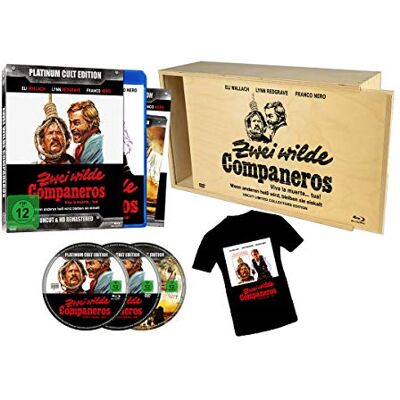 Sedna Zwei wilde Companeros Limitiert auf 333 Stück Platinum Cult Edition Uncut & HD Remastered (+ DVD) (+ T-Shirt) in Holzbox Sedna Zwei wilde Companeros Limitiert auf 333 Stück Platinum Cult Edition Uncut & HD Remastered (+ DVD) (+ T-Shirt) in Holzbox