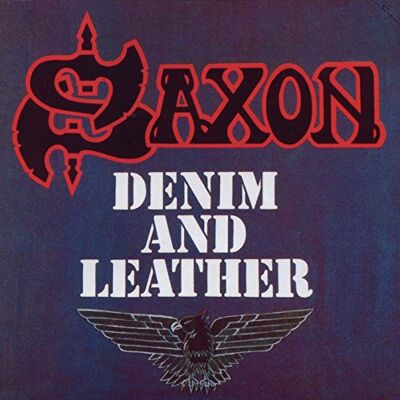 Saxon Denim And Leather (Red & Black Splatter Vinyl) Saxon Denim And Leather (Red & Black Splatter Vinyl)
