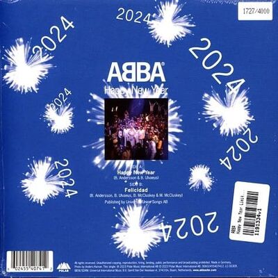 Abba Happy New Year (Clear & Blue Splattered Vinyl) Abba Happy New Year (Clear & Blue Splattered Vinyl)