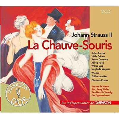 Diapason Johann Strauss II : La Chauve-Souris, opérette. Patzak, Güden, Dermota, Poell, Lipp, Wagner, Krauss. Diapason Johann Strauss II : La Chauve-Souris, opérette. Patzak, Güden, Dermota, Poell, Lipp, Wagner, Krauss.