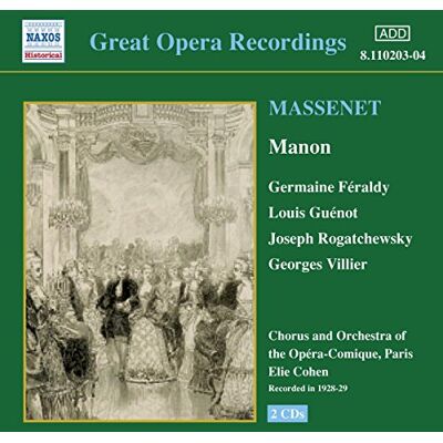 Massenet Jules Manon Massenet Jules Manon