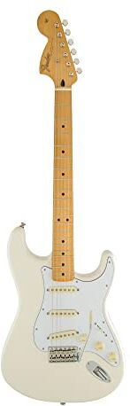 Fender 0 Jimi Hendrix – Tastiera in acero chitarra elettrica Stratocaster Olympic white-p Full Size Olympic White