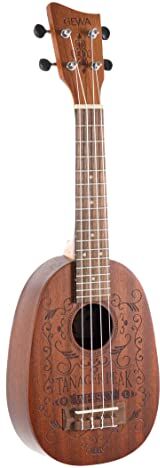 Gewa Pineapple Ukulele soprano Manoa K-PA-Whisky Sapelli opaco, con custodia