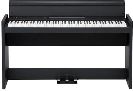 Korg LP380U-BK,  LP-380-BK U, Pianoforte Digitale, Tastiera 88 Tasti RH3 (Real Weighted Hammer Action 3),3 Curve di Dinamica, generatore Stereo PCM con Polifonia 120 Voci, 30 Timbri, Colore Nero