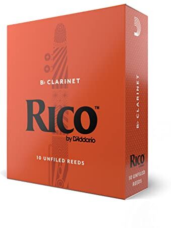 D'Addario Clarinet Reeds,Ance per Clarinetto 3 forza, Confezione da 10