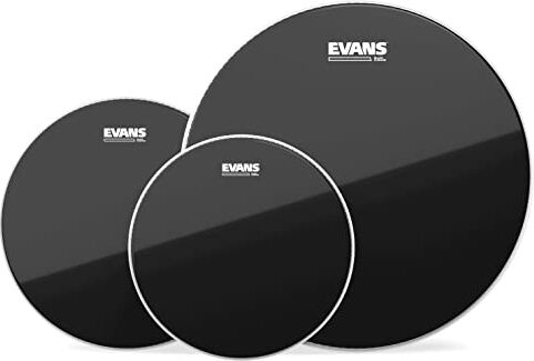 EVANS Black Chrome Tompack, Rock (10 inch, 12 inch, 16 inch)