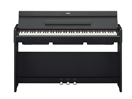 Yamaha ARIUS YDP-S35 Digital Piano Pianoforte Digitale da Casa per Dilettanti, Design Moderno ed Elegante, Suonabilità Autentica del Pianoforte Acustico, Nero
