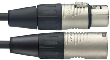 Stagg Cavo per microfono, serie N, con connettore XLR maschio su XLR femmina, 6 m