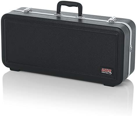 Gator Cases Lightweight Molded Alto Saxophone Case with Locking Latch and Plush Lined Interior; Rectanglular/Stackable ()