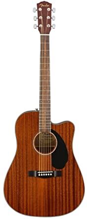 Fender CD-60SCE Dreadnought Chitarra Acustica Elettrificata, Mogano Naturale