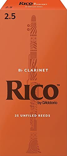 D'Addario Clarinet Reeds, Ance per Clarinetto, Clarinet Reeds 2.5 Forza, Confezione da 25