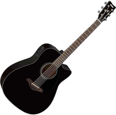 Yamaha FGX800C BLACK02 Chitarra Elettrica Acustica, Nero