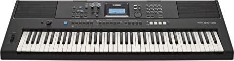 Yamaha Digital Keyboard PSR-EW425 Tastiera Digitale Versatile Design Portatile con 76 Tasti a Tocco Sensibile, 820 Voci e Pannello di Controllo LCD Nero