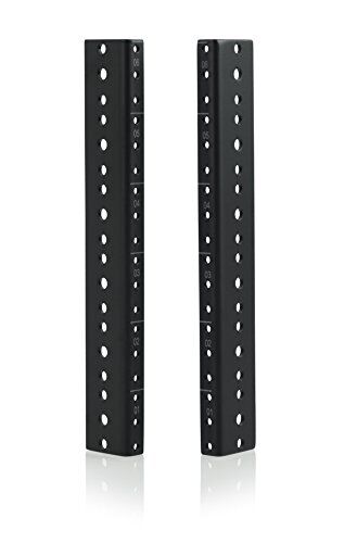 Gator Rackworks Set di guide per rack in acciaio per impieghi gravosi; Dimensioni rack 6U (GRW-RACKRAIL-06U)