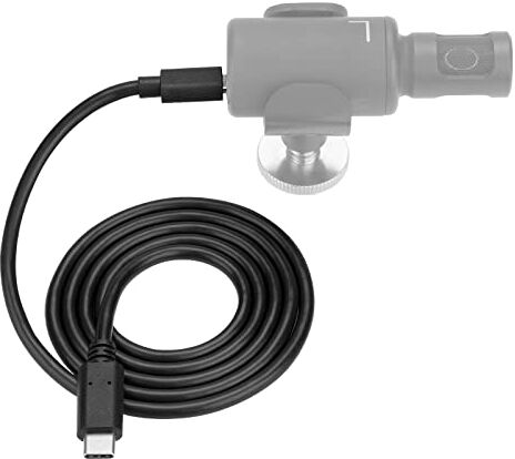 GEEKRIA for Creators Cavo microfono da USB-C a Micro USB, compatibile con Shure MV88+, MV5, MV51, MVi, cavo di ricambio per microfono da 1,0 m / 100 cm (nero)