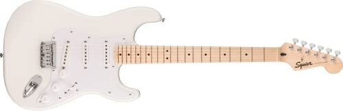 Fender Squier by  Sonic Stratocaster HT, Chitarra Elettrica, Tastiera in Acero, Battipenna Bianco, Bianco Artico