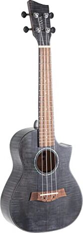 Gewa Concert S-CO-BM Ukulele Manoa S-CO-BM, in acero Faded nero, con custodia