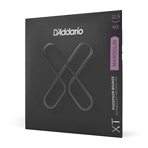D'Addario XTM11540, XT Corde in Fosforo-Bronzo per Mandolino, Scalatura Custom Media