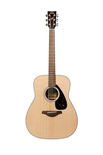 Yamaha FG800 Chitarra Folk, Chitarra Acustica 4/4 in Legno, Corpo Tradizionale Western con Suono Autentico, Adatta per Principianti, Colore Naturale