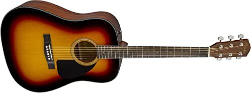 Fender CD-60 Dreadnought V3 DS Chitarra Acustica, Tastiera in Noce, Tonalità Marrone