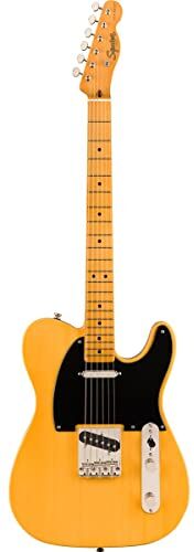 Fender Squier by  Classic Vibe 50s Telecaster, Chitarra Elettrica, Tastiera in Acero, in Butterscotch Blonde