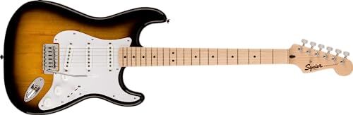 Fender Squier Mini Stratocaster, Chitarra Elettrica, Pink Shell, Chitarra Ideale per Principianti