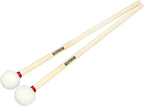 keepdrum Keep Drum  da Timpani soffice Timpani Mallets 35 mm Testa di diametro 1 Coppia