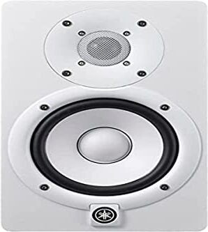 Yamaha , Cassa Studio Monitor Amplificato, Monitor da Studio Attivo Bass Reflex a 2 vie Bi-amplificato per produttori, DJ e musicisti, Bianco