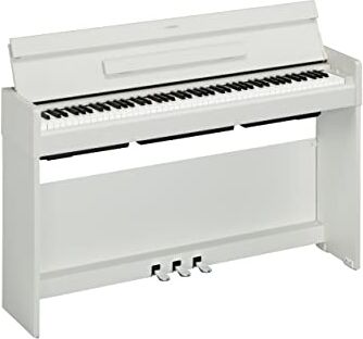 Yamaha ARIUS YDP-S35 Digital Piano Pianoforte Digitale da Casa per Dilettanti, Design Moderno ed Elegante, Suonabilità Autentica del Pianoforte Acustico, Bianco