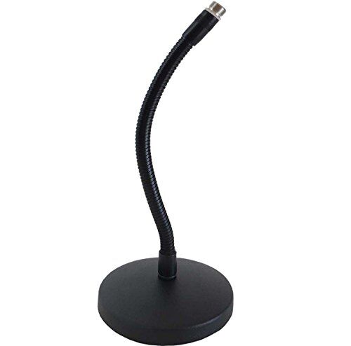 keepdrum SH01 BK Supporto da tavolo per microfono con collo di cigno