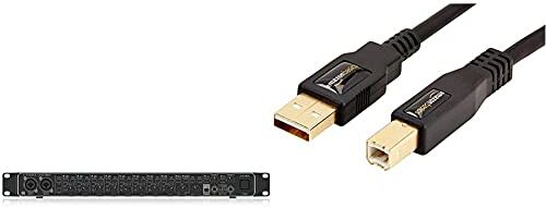 Behringer U-Phoria Umc1820 & Amazon Basics Cavo Usb 2.0, A-Maschio A B-Maschio, Con Connettori Placcati In Oro (3 M)